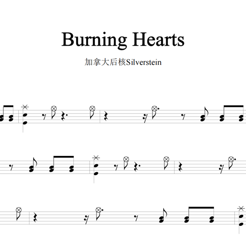 鼓谱*Silverstein_Burning Hearts.asp